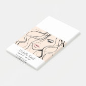 ミニマリストパステルピーチエレガントメフェミニンークアップ ポストイット (アングル)