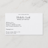 ミニマリストパステルピーチエレガントメフェミニンークアップ 名刺 (裏面)