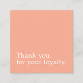 ミニマリストパステルホワイトはっきりした美しいロイヤリティ ロイヤリティカード (正面)