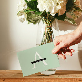 ミニマリストパステルミントパーソナライズされた名