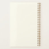 ミニマリストパステル抽象芸術フローラアーパーソナライズされたト プランナー手帳 (裏面)