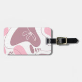 ミニマリストパターパーソナライズされたン荷物タグ ラゲッジタグ (正面横)