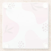 ミニマリストパターンガラスコースター ガラスコースター (裏面)