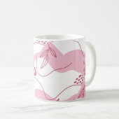 ミニマリストパターンコーヒーマグ コーヒーマグカップ (正面右)