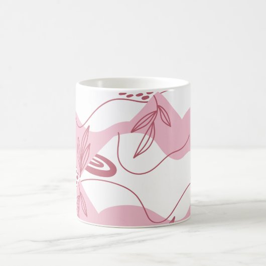 ミニマリストパターンコーヒーマグ コーヒーマグカップ (中央)