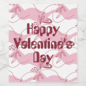 ミニマリストパターンワインラベル ワインラベル (シングルラベル)