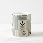 ミニマリストパターン コーヒーマグカップ (中央)