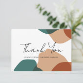 ミニマリストパテル抽象芸術ありがとう サンキューカード (スタンド正面)
