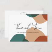 ミニマリストパテル抽象芸術ありがとう サンキューカード (正面/裏面)