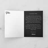 ミニマリストパパ3フォトコラージュの父親が個人設定 カード (内部)