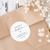 ミニマリストパーソナライズされたクロスバプテスマ ラウンドシール