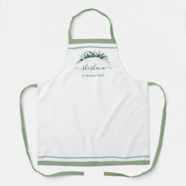 ミニマリストパーソナライズされたスクリプトShabbos水色 エプロン