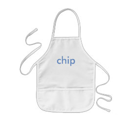 ミニマリストパーソナライズされたブルー 子供用エプロン