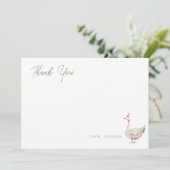 ミニマリストパーティーゴース バースデー フラット サンキューカード (スタンド正面)