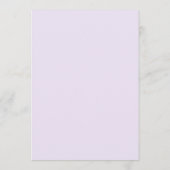 ミニマリストパープルラークスパー結婚式 プログラム (裏面)