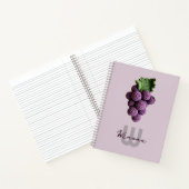 ミニマリストパープル祖母シックなクロチェットグレープネーム ノートブック (内部)