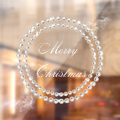 ミニマリストパールネックレスクリスマスウィンドウにしがみつく ウィンドウサイン (シート2)