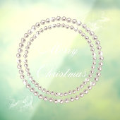 ミニマリストパールネックレスクリスマスウィンドウにしがみつく ウィンドウサイン (シート3)