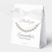 ミニマリストパール ブライダルシャワー  お土産ボックス フェイバーボックス (正面サイド)