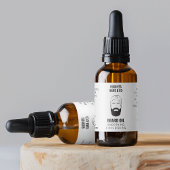 ミニマリストヒゲ油1 OZボトル防水ラベル ラベル