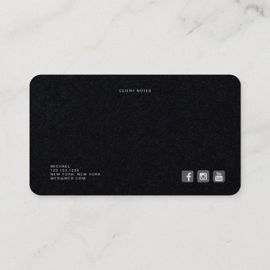 ミニマリストビジネスカード2019 名刺 (裏面)