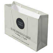 ミニマリストビジネスブランドなし最小カスタム ラージペーパーバッグ (正面アングル)