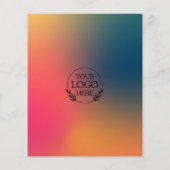 ミニマリストビジネスマーケティングフライヤー | ロゴと写真 チラシ (裏面)