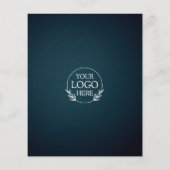 ミニマリストビジネスマーケティングフライヤー | ロゴと写真 チラシ (裏面)