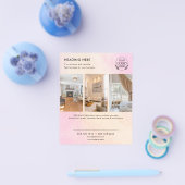 ミニマリストビジネスマーケティングフライヤー | ロゴと写真 チラシ (シングル)