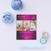 ミニマリストビジネスマーケティングフライヤー | ロゴと写真 チラシ (シングル)