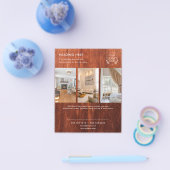 ミニマリストビジネスマーケティングフライヤー | ロゴと写真 チラシ (シングル)