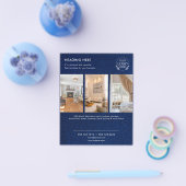 ミニマリストビジネスマーケティングフライヤー | ロゴと写真 チラシ (シングル)