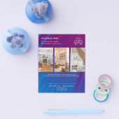 ミニマリストビジネスマーケティングフライヤー | ロゴと写真 チラシ (シングル)