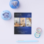 ミニマリストビジネスマーケティングフライヤー | ロゴと写真 チラシ (シングル)