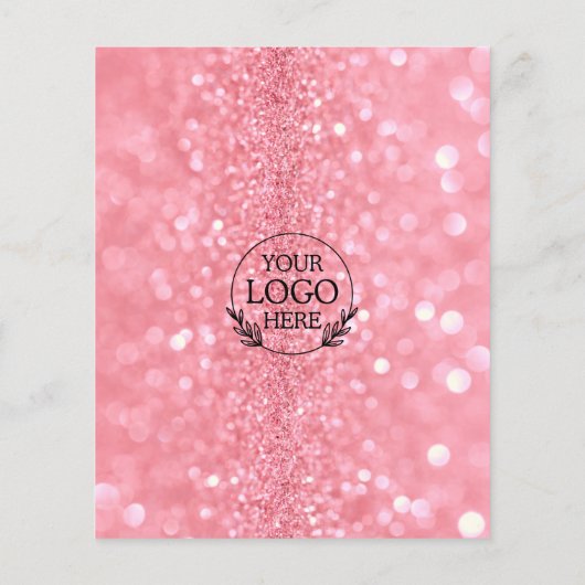 ミニマリストビジネスマーケティングフライヤー | ロゴと写真 チラシ (裏面)