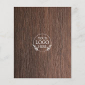 ミニマリストビジネスマーケティングフライヤー | ロゴと写真 チラシ (裏面)