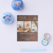 ミニマリストビジネスマーケティングフライヤー | ロゴと写真 チラシ (シングル)