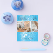 ミニマリストビジネスマーケティングフライヤー | ロゴと写真 チラシ (シングル)