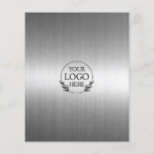 ミニマリストビジネスマーケティングフライヤー | ロゴと写真 チラシ (裏面)