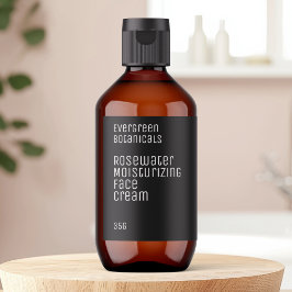 ミニマリストビューティーレベル - 黒と白 ラベル