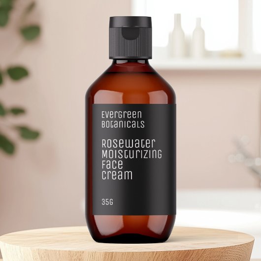 ミニマリストビューティーレベル - 黒と白 ラベル