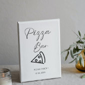 ミニマリストピザバーサインピザリハーサルディナー ポスター