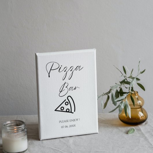 ミニマリストピザバーサインピザリハーサルディナー ポスター