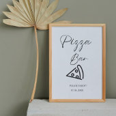 ミニマリストピザバーサインピザリハーサルディナー ポスター