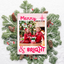 ミニマリストピンクかわいい家族の写真クリスマス