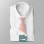 ミニマリストピンクアクアとホワイト ネクタイ (タイ)