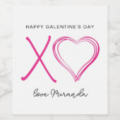 ミニマリストピンクガレンツデー ワインラベル (シングルラベル)