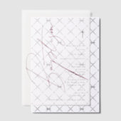 ミニマリストピンクガールスクリプトバプテスマ《キリスト教》洗礼式や命名式 ベラム紙招待状 (オフセット (招待状))