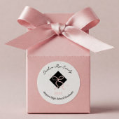 ミニマリストピンクキャップと弓の卒業 ラウンドシール