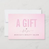 ミニマリストピンクグラデーション美しいサロンスパメイクアップ (正面)